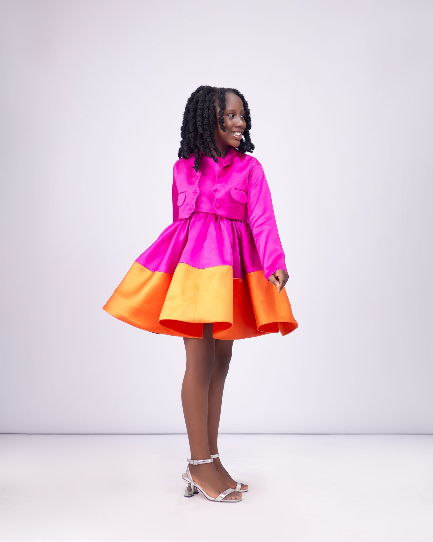 THE ELODIE SET β Dual-Color  Gown & Jacket