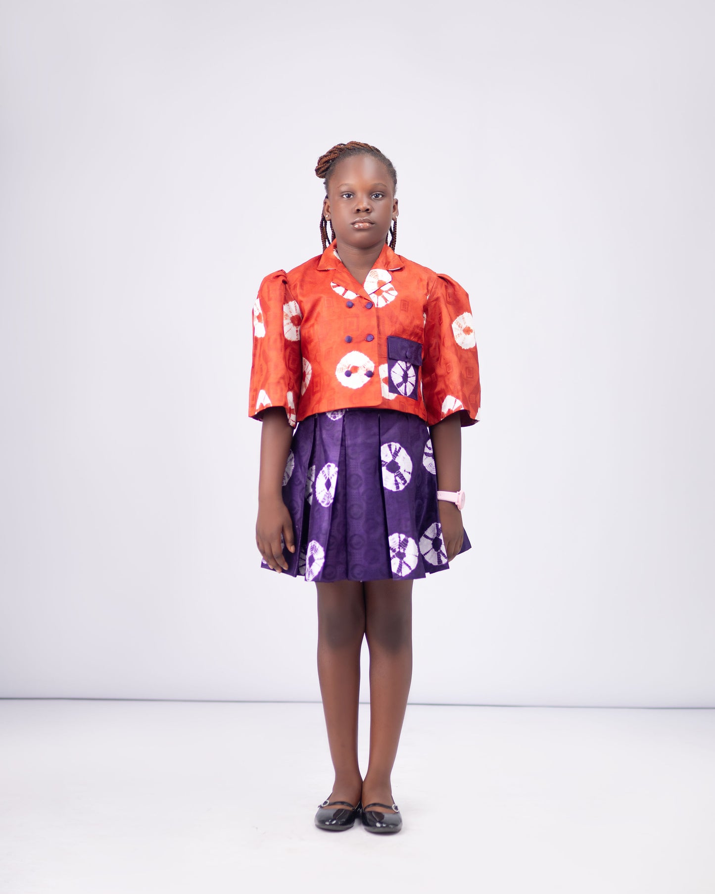 THE ARA SET - Adire Skirt & Jacket Set