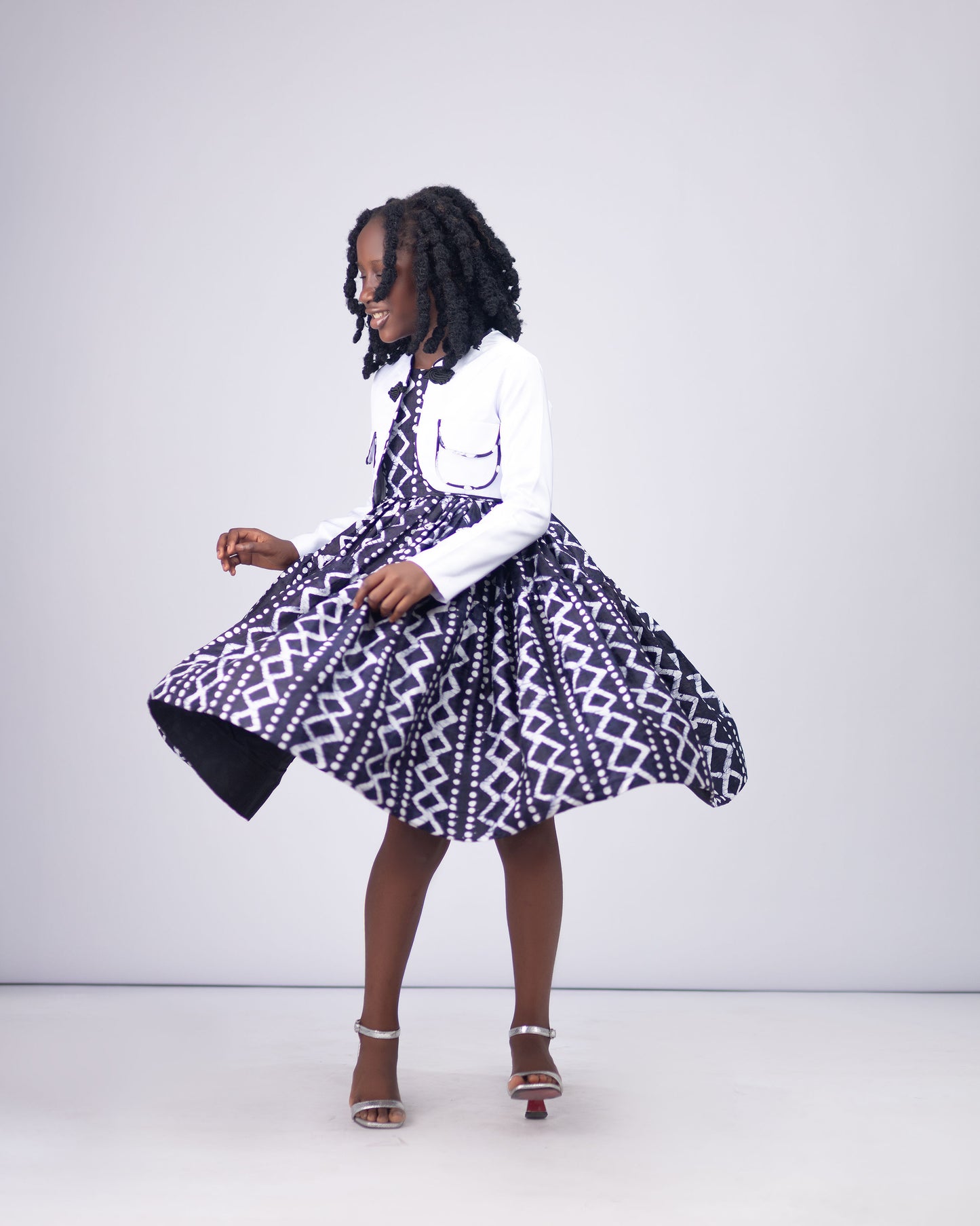 THE IRETI DRESS - Adire Dress & Jacket Set