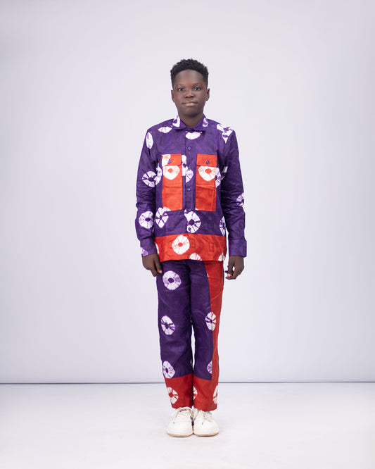 THE AJANI SET - Adire Shirt & Trouser Set