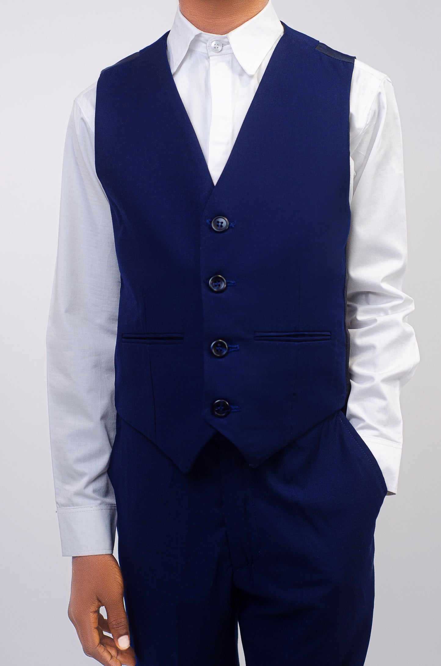 THE SCHOLAR SHIRT - White Classic Concealed Button Down Shirt