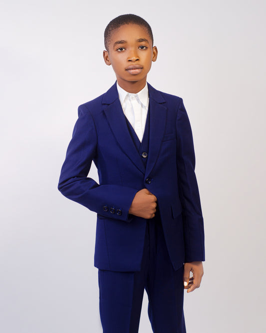 WOOL BLEND THREE PIECE SUIT -  THE NOBEL SET