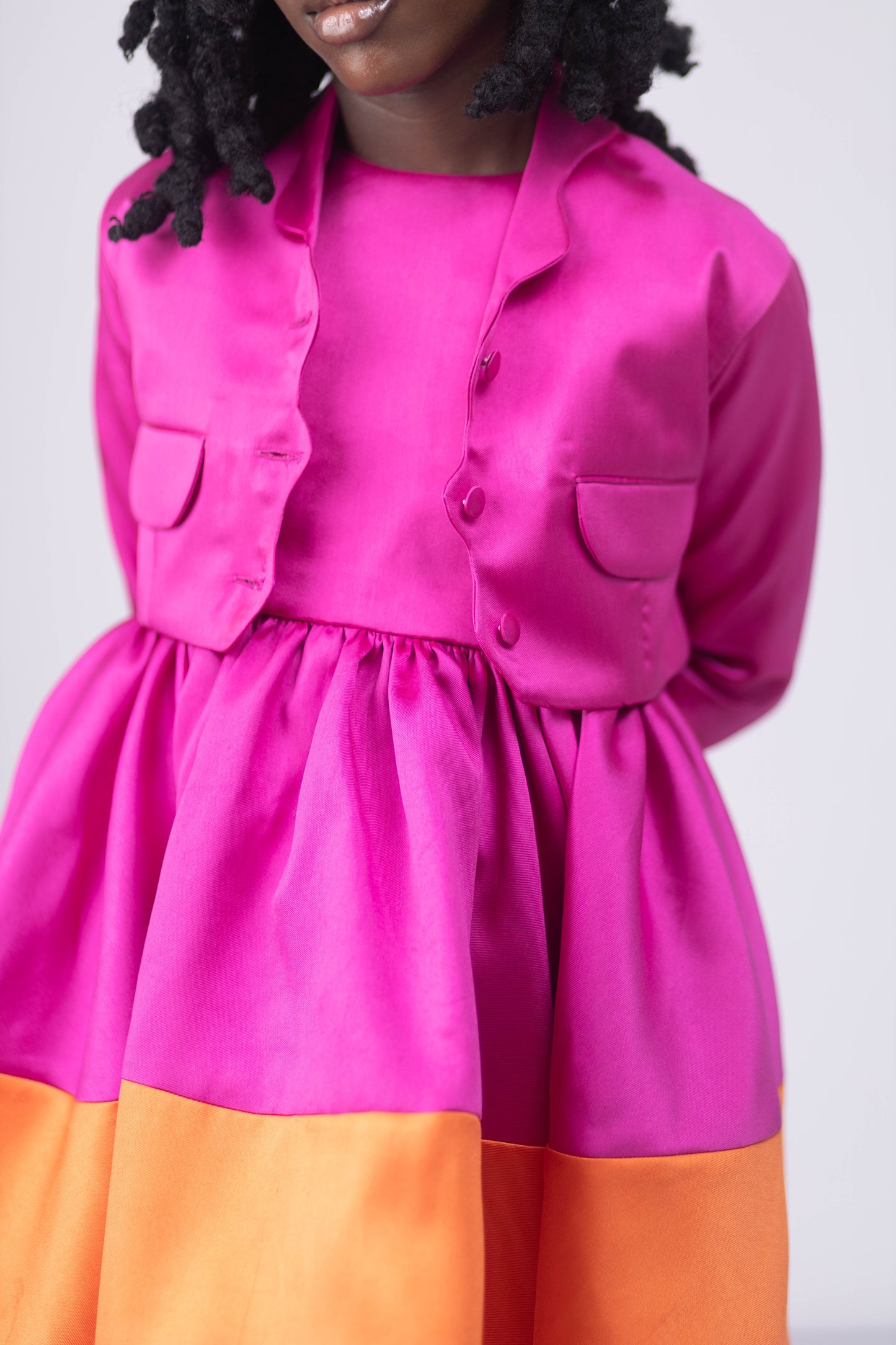 THE ELODIE SET – Dual-Color  Gown & Jacket