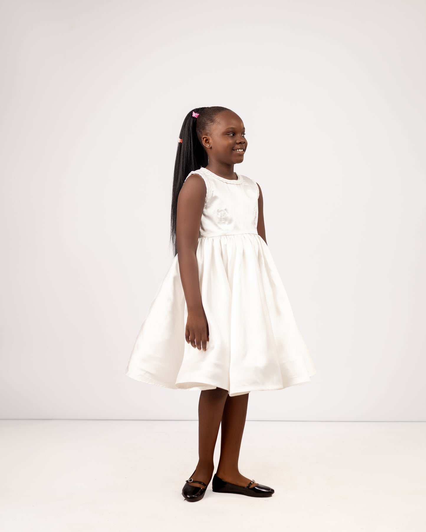 THE IVORY CAPE GOWN –  Mikado dress & cape with Braid details