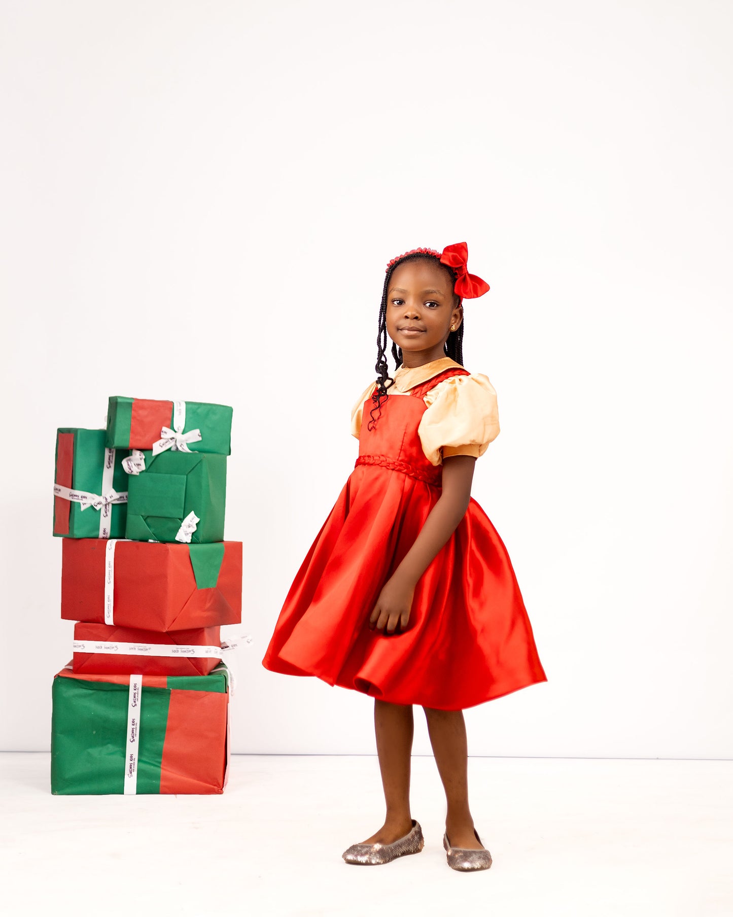 THE ROSETTA DRESS –  Mikado dress & Inner shirt with Braid details