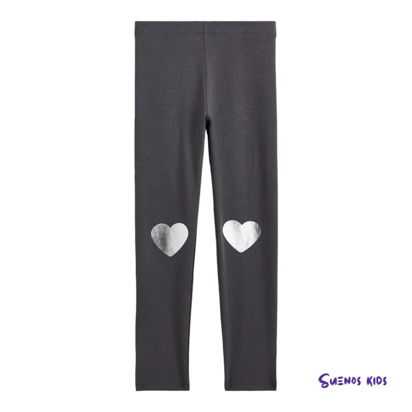 H&M Dark grey/Hearts Leggings