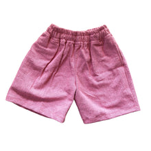 Load image into Gallery viewer, Black embossed shirt and pink shorts
