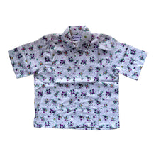 Load image into Gallery viewer, Purple Flower Linen shirt and shorts
