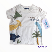 Load image into Gallery viewer, 2-Piece Dinosaur Jersey Tee &amp; Khaki Pant Set - Children&#39;s Clothing Store - Suenos Kids
