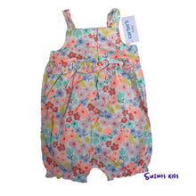 Load image into Gallery viewer, Carters Floral Cotton Romper - Children&#39;s Clothing Store - Suenos Kids
