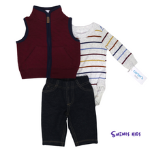 Load image into Gallery viewer, Carters 3-Piece Little Vest Set - Children&#39;s Clothing Store - Suenos Kids
