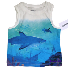 Load image into Gallery viewer, Carters Shark Jersey Tank - Children&#39;s Clothing Store - Suenos Kids
