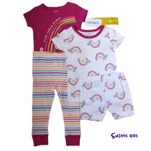 Load image into Gallery viewer, Carters 4-Piece Rainbow 100% Snug Fit Cotton PJs - Children&#39;s Clothing Store - Suenos Kids
