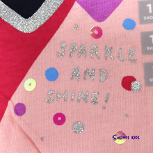 Load image into Gallery viewer, Carter&#39;s Glitter Hearts Tie-Front Jersey Tee - Children&#39;s Clothing Store - Suenos Kids
