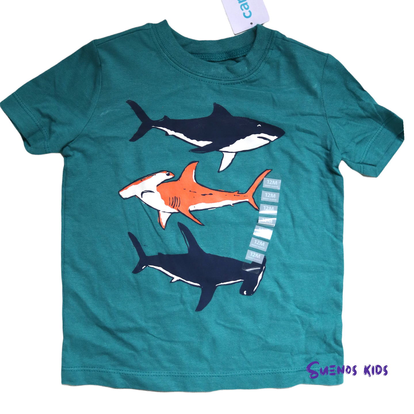 Carters Shark Jersey Tee - Children's Clothing Store - Suenos Kids