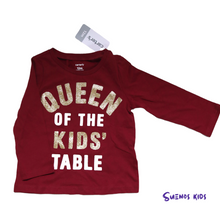 Load image into Gallery viewer, Carters Queen Of The Kid&#39;s Table Jersey Tee - Children&#39;s Clothing Store - Suenos Kids
