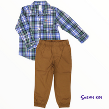 Load image into Gallery viewer, Carters 2-Piece Plaid Button-Front Shirt &amp; Pant Set - Children&#39;s Clothing Store - Suenos Kids
