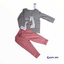 Load image into Gallery viewer, Caters Giraffe Jersey Tee and Pull-On pants - Children&#39;s Clothing Store - Suenos Kids
