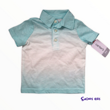 Load image into Gallery viewer, Carters Gradient Slub Jersey Polo and Pull-On Knit Denim Pants - Children&#39;s Clothing Store - Suenos Kids
