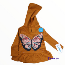 Load image into Gallery viewer, Carters Butterfly Jersey Hooded Tee and Oshkosh Jersey Leggings - Children&#39;s Clothing Store - Suenos Kids
