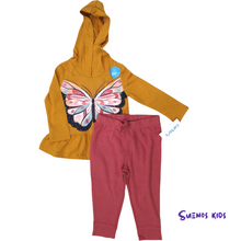 Load image into Gallery viewer, Carters Butterfly Jersey Hooded Tee and pullover pants - Children&#39;s Clothing Store - Suenos Kids
