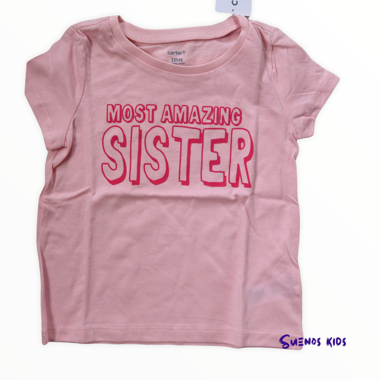 Carters Amazing Sister Jersey Tee - Children's Clothing Store - Suenos Kids